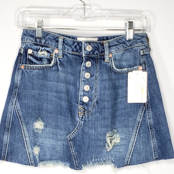 Free People Dresses & Skirts - free people  denim A line skirt